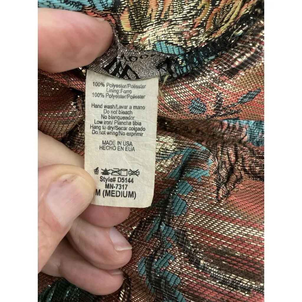 Womans Vava Voom M Black Multicolor Embroidered Floral Fit N Flare Mini Dress Size M - Image 4