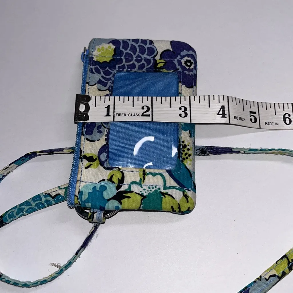 Vera Bradley  Floral Lanyard Blue and Green - Image 8