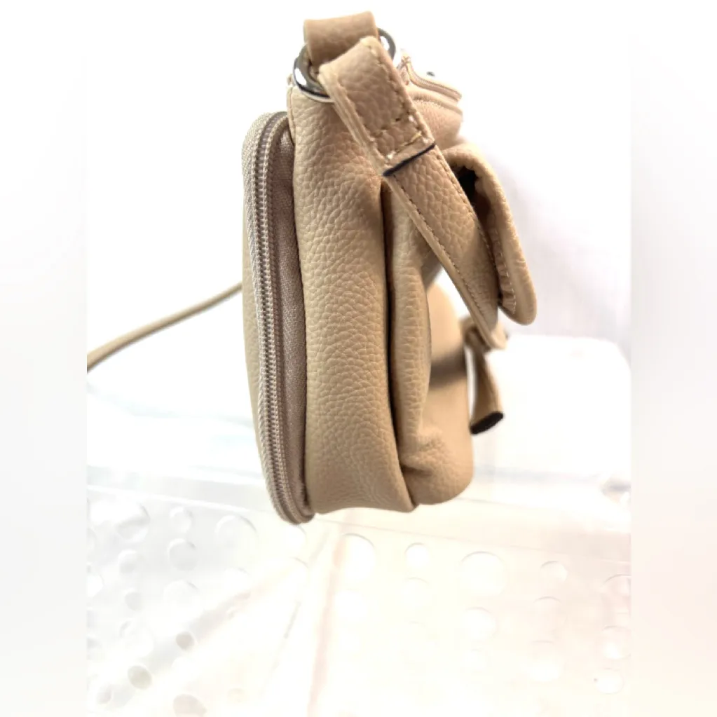 Rosetti Classic Pockets Beige Crossbody Bag - Image 4