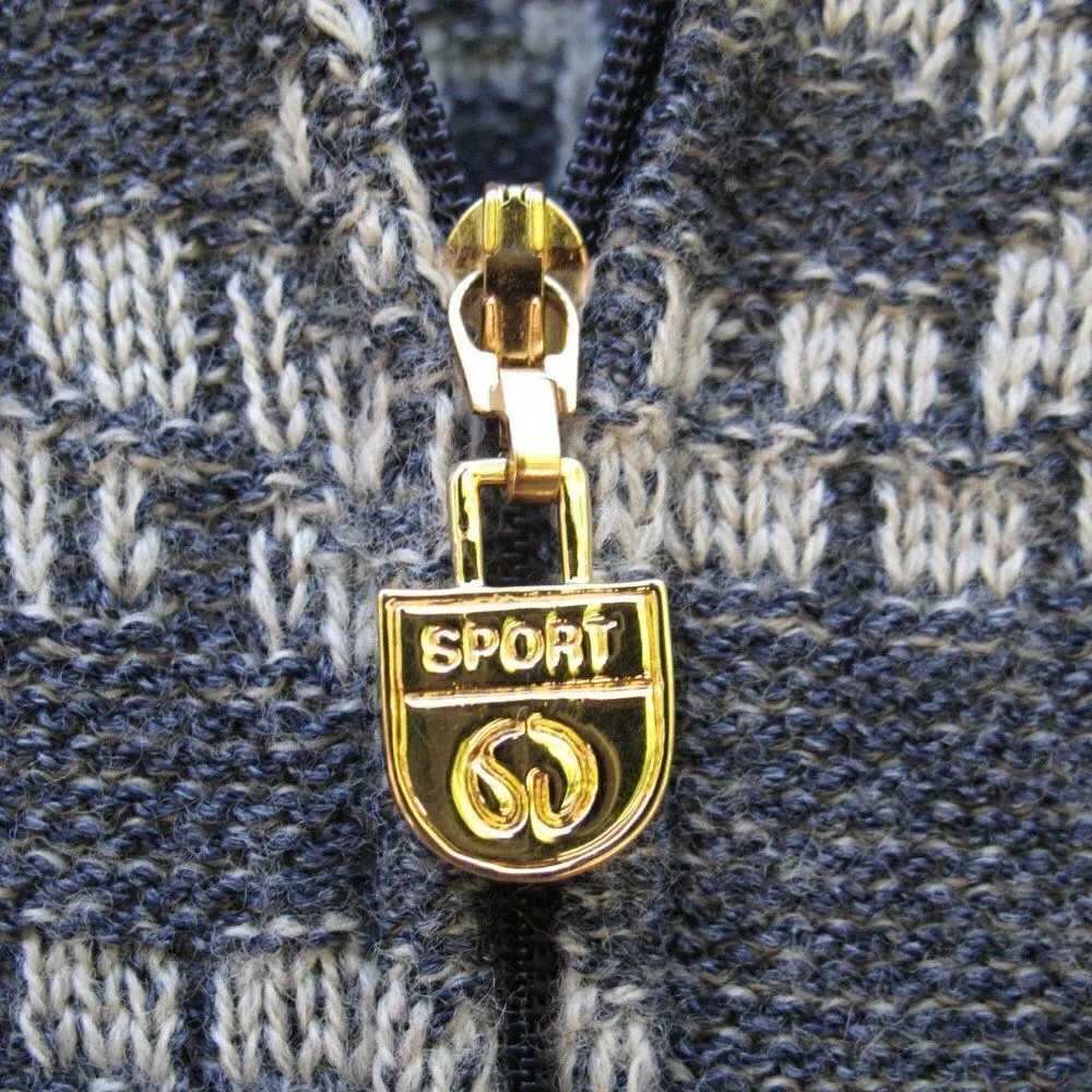 St John Zipper Front Wool Blend Cardigan - Image 4