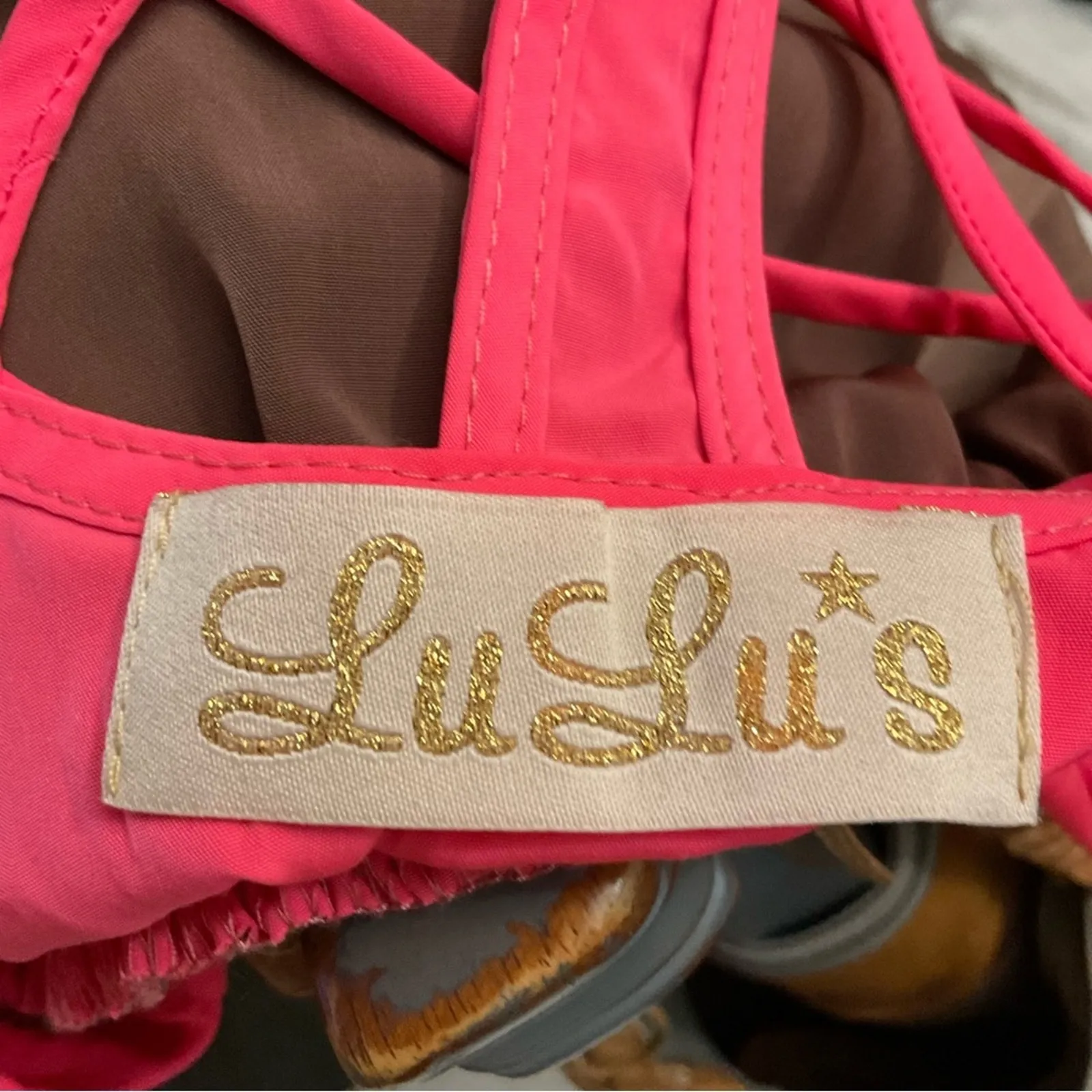 Lulu’s Strappy Open Back Neon Multi-color Dress. No Size Party Festival Boho - Image 10