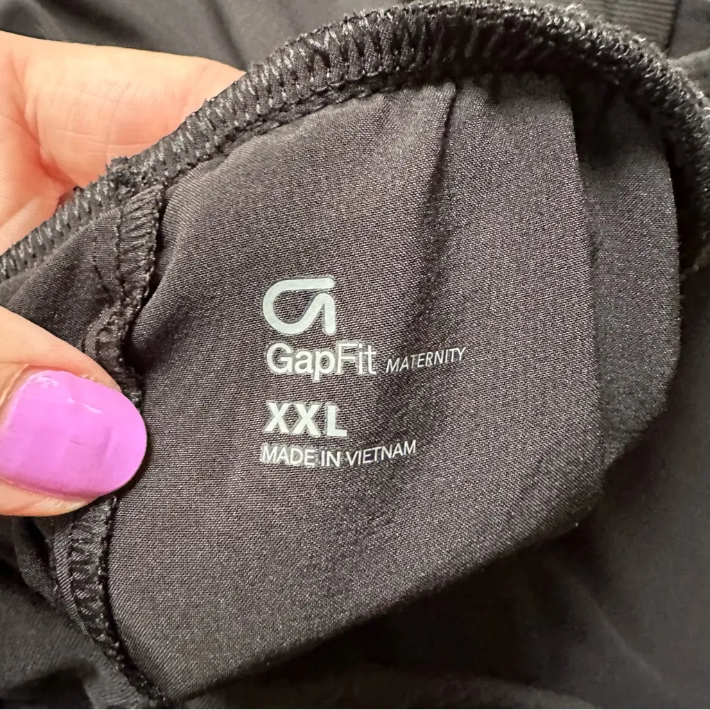 Old Navy Maternity Rib Mix Jogger Pants Women’s Size XXL Maternity Black - Image 5