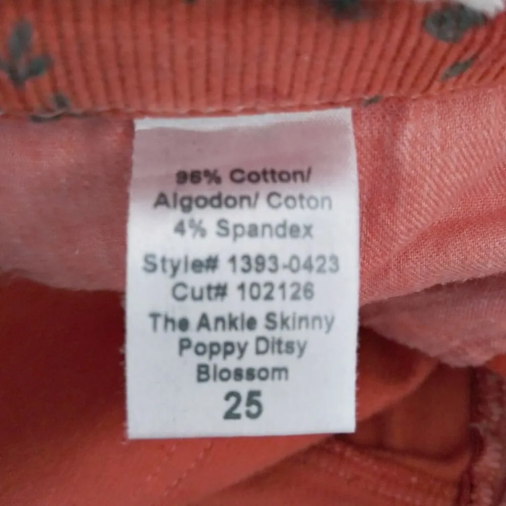 Current/Elliott The Ankle Skinny Jean in Poppy Ditsy 25 - Image 9