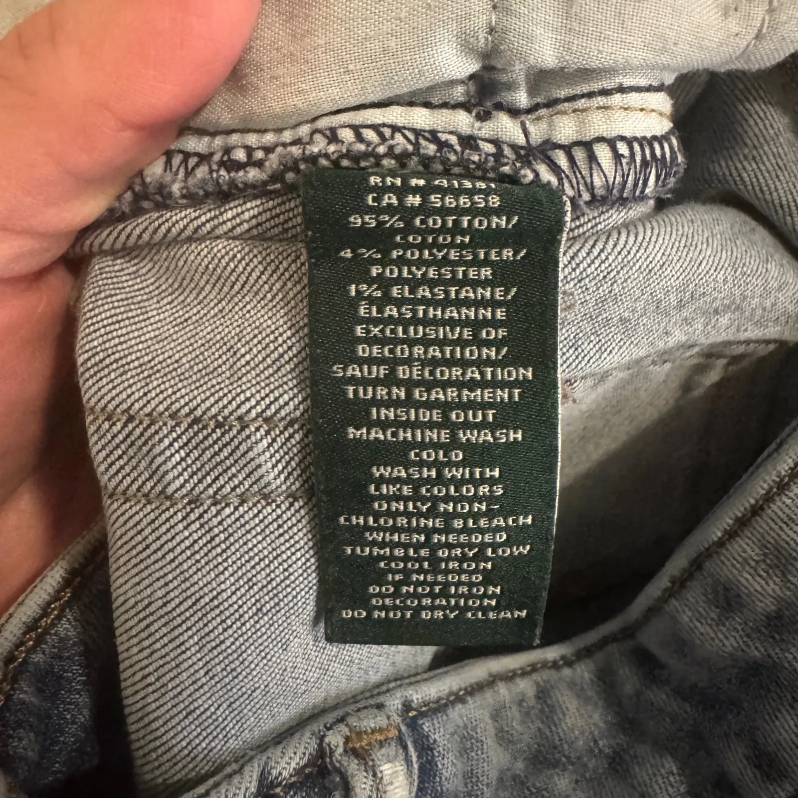 Lauren Ralph Lauren Women's 8 Premier Straight Ankle Jeans Light Wash Beaded - Image 4