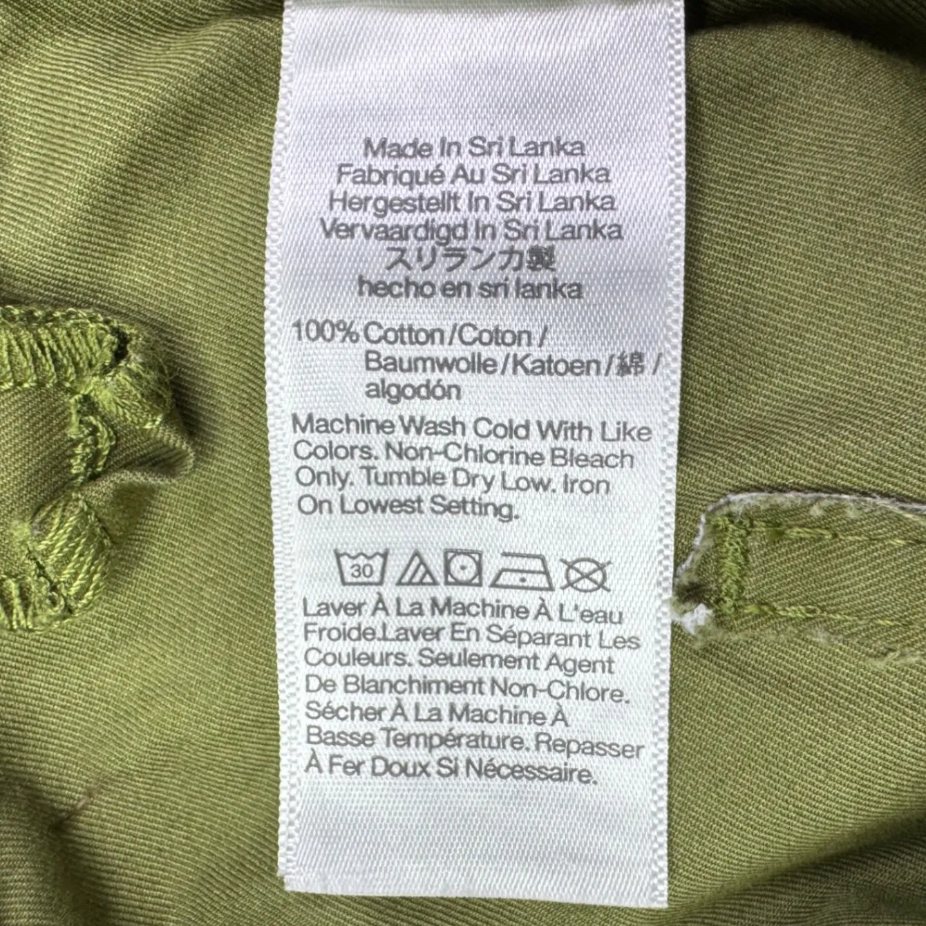 Madewell Seamed Utility Barrel Leg Pants Olive Green Womens 0 Cargo Pant - Image 13