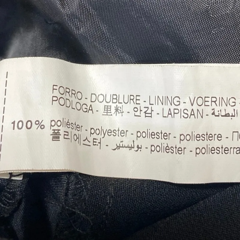 Zara Black Ruffle Zip Tie Waist Mini Tennis Golf A-Line Flared Skirt Skort Sz XS - Image 5