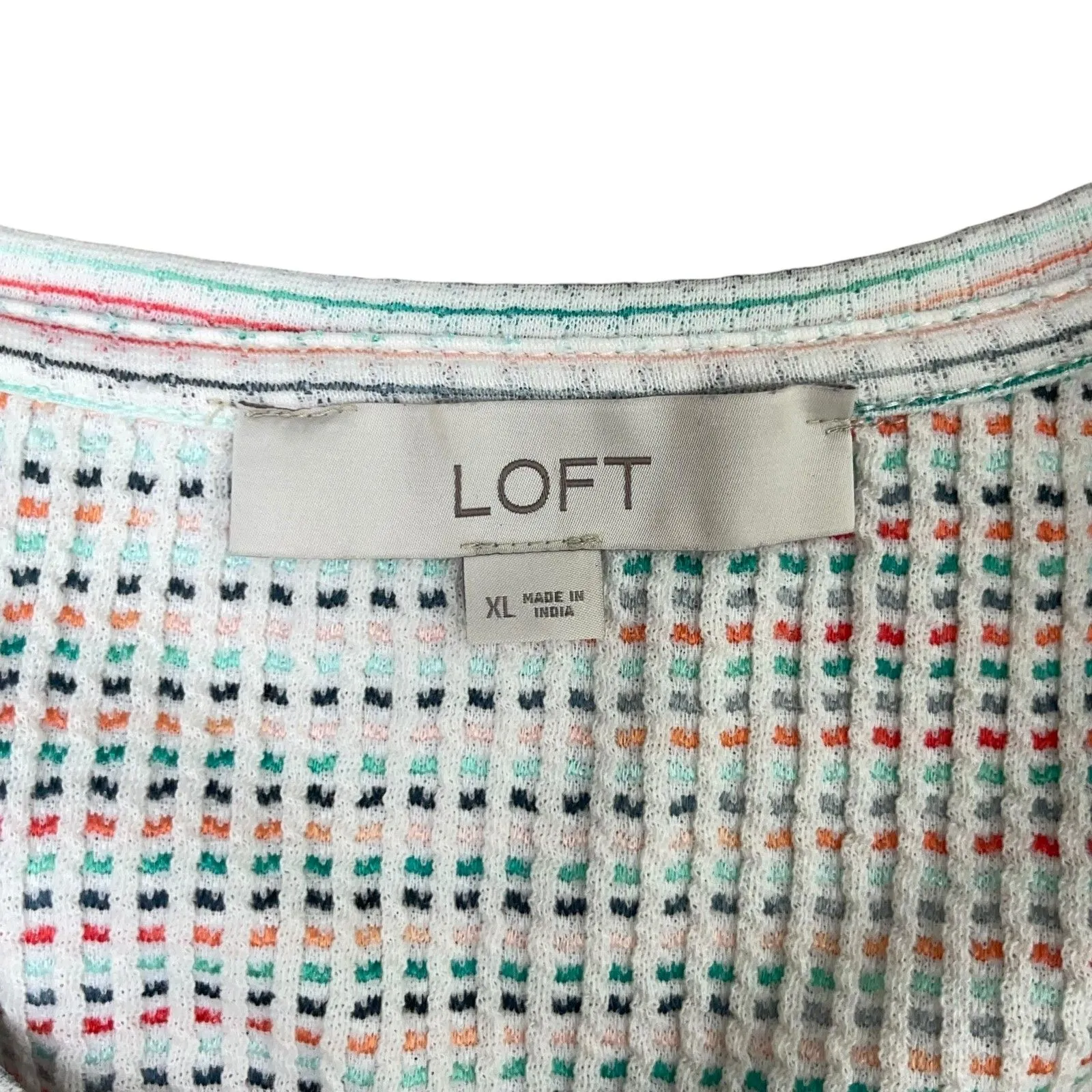 LOFT Ruffle Cap Sleeve V-Neck Swing Dress - Image 10