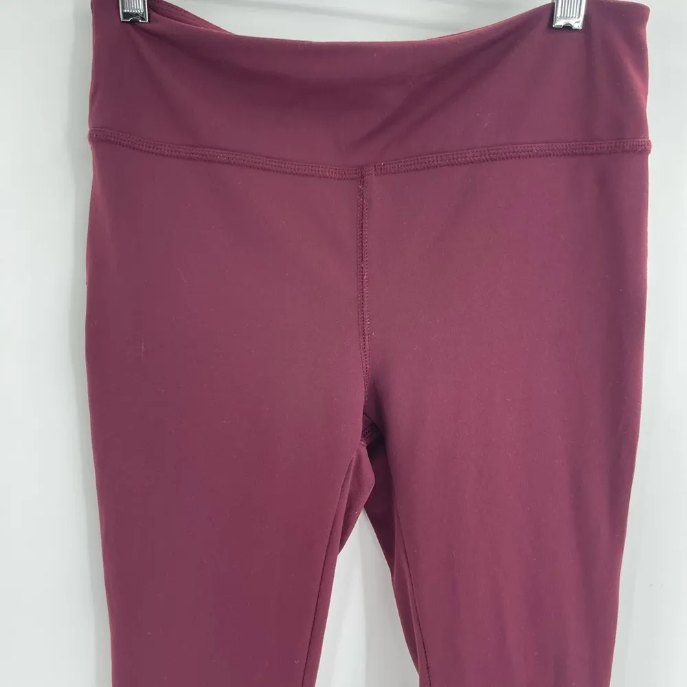 Free people movement active wear workout kali crop leggings wine red size small - Image 5