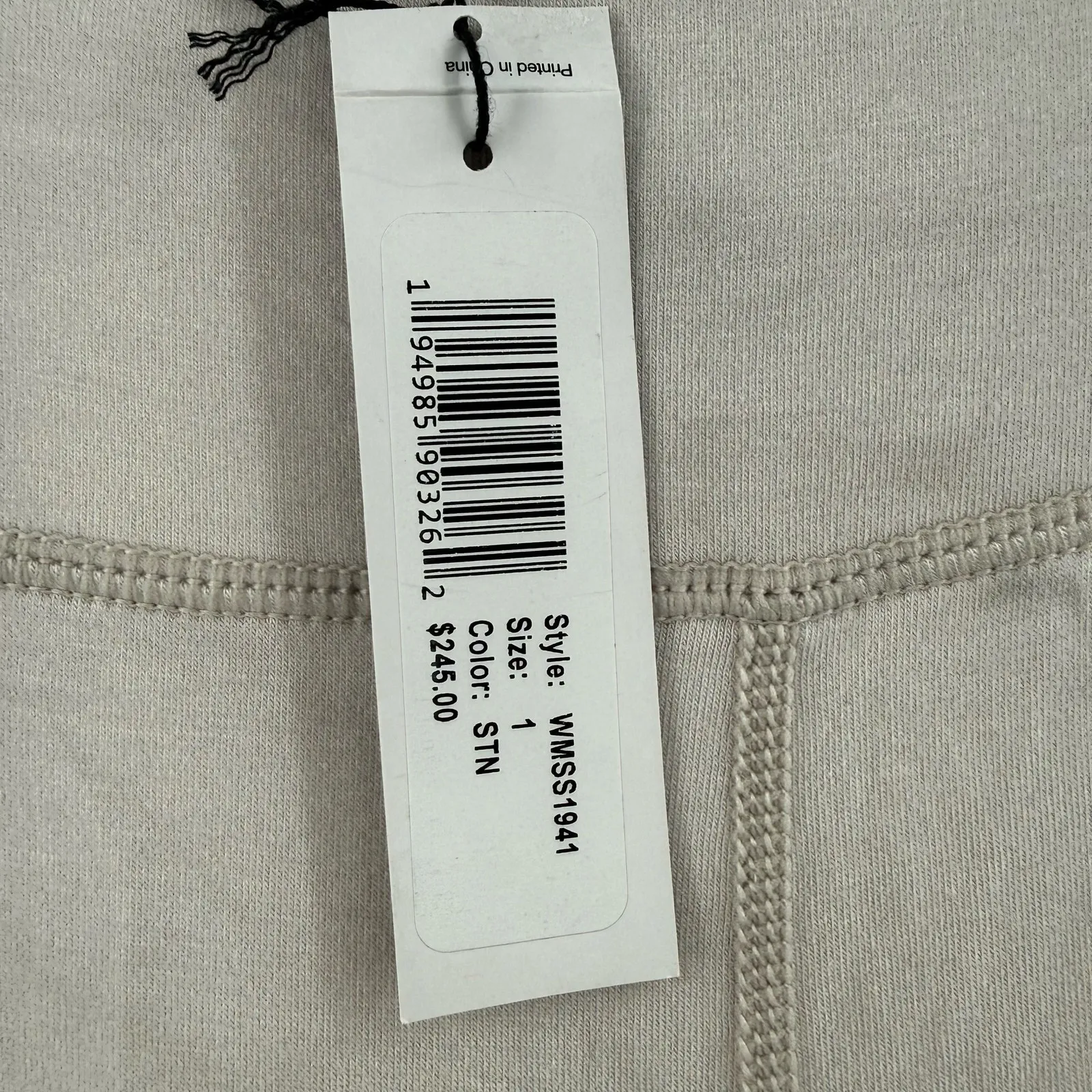 James Perse Classics Leggings Women's Size 1/Small NWT Microsuede Jersey Stone - Image 5