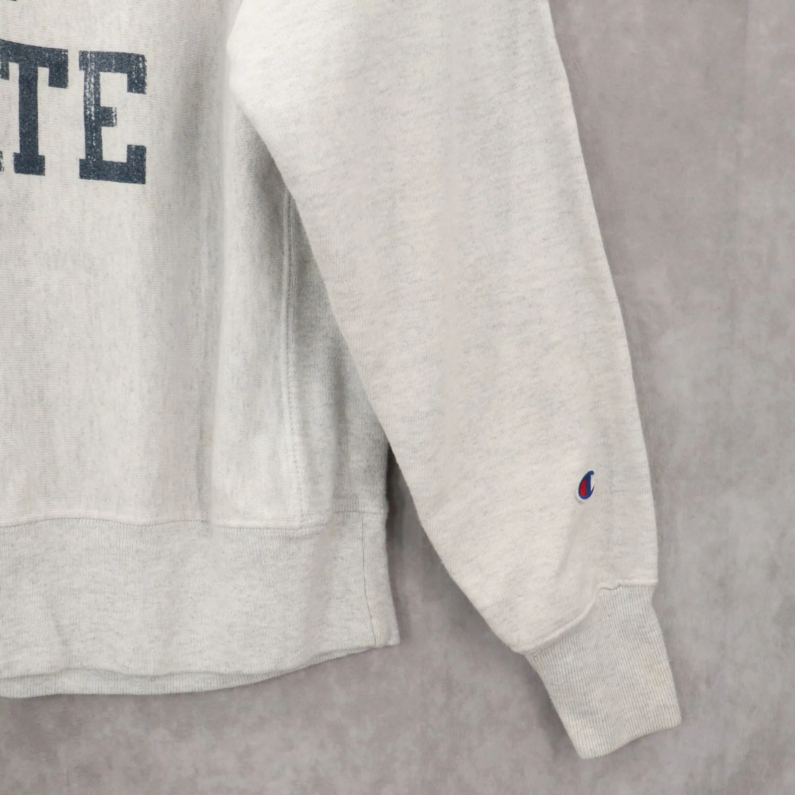 Champion Gray Crewneck Pullover Wallace State College University Sweater Small - Image 4