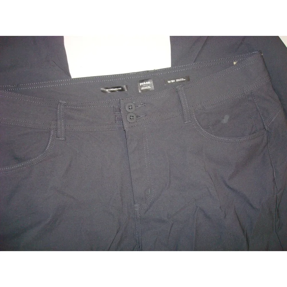 New NWT Womens 16 Short Gray Prana Pants Halle II Pockets UPF 50 Convertible SH - Image 11