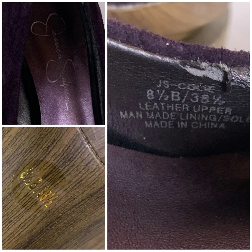 JESSICA SIMPSON "COLIE" PURPLE SUEDE PLATFORM STILETTO HEEL PUMPS (8.5B) - Image 13
