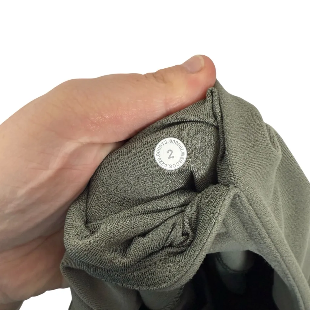 Lululemon Get Centered High Rise Crop 21" Grey Sage Size 2 - Image 7