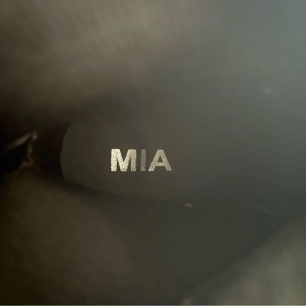 MIA Black Sock Ankle Boots Melody Square Toe Chunky Block Heeled Booties Size 7 - Image 8