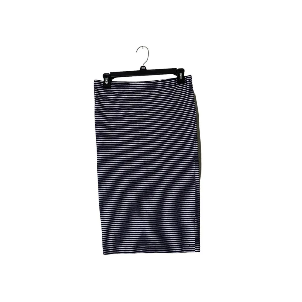 Bobi Los Angeles Cotton Striped Skirt and Top Set Womens Sz S Beachy Crop Top - Image 7