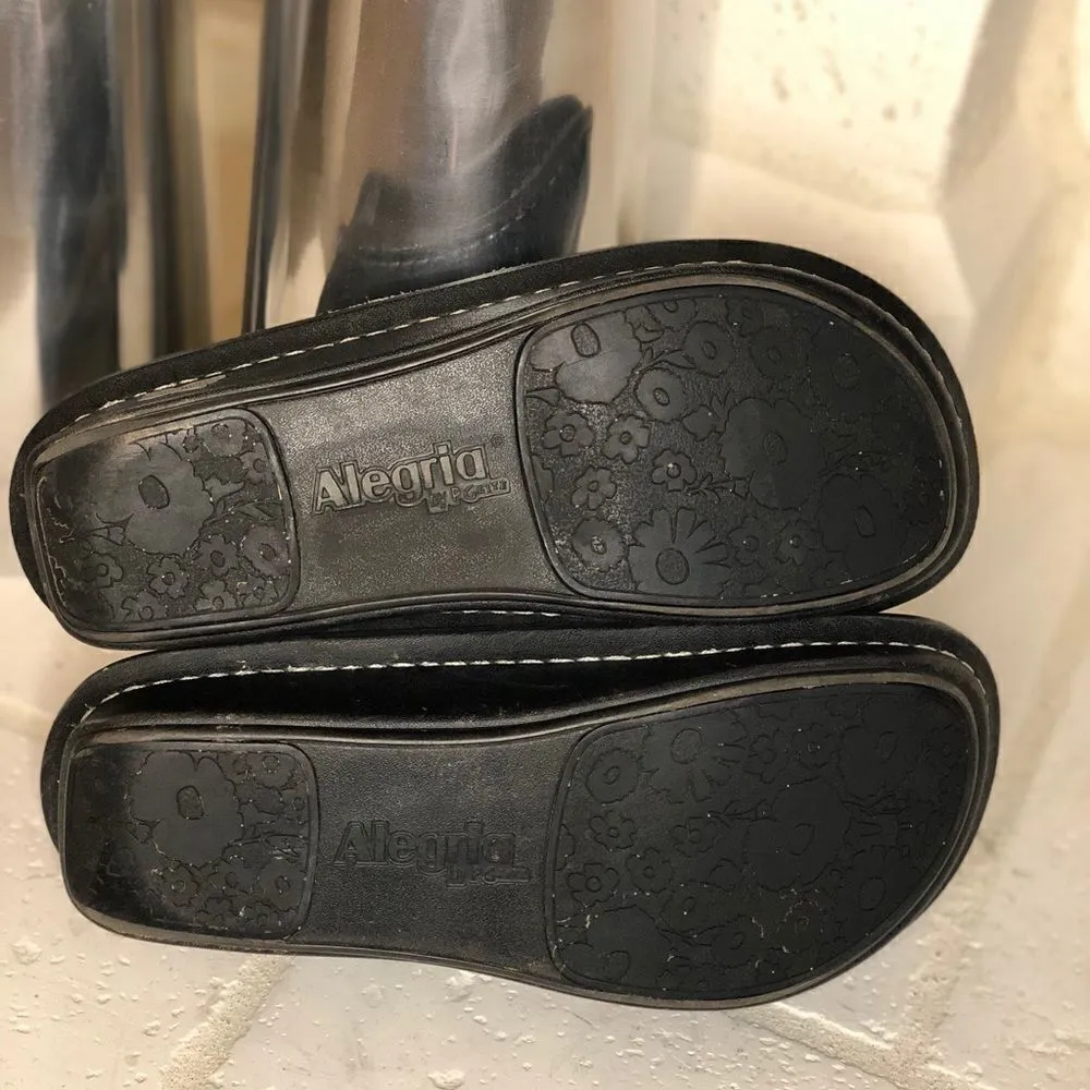 Alegria Paloma 133 Snake embossed blue/green sz 35 - Image 3