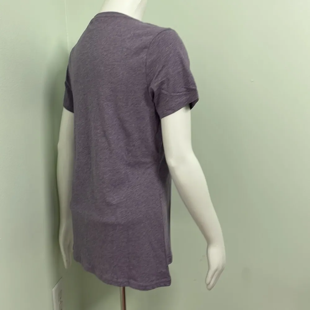 PACT Organic Cotton Short Sleeve Purple Crewneck T-Shirt Womens Small - Image 3