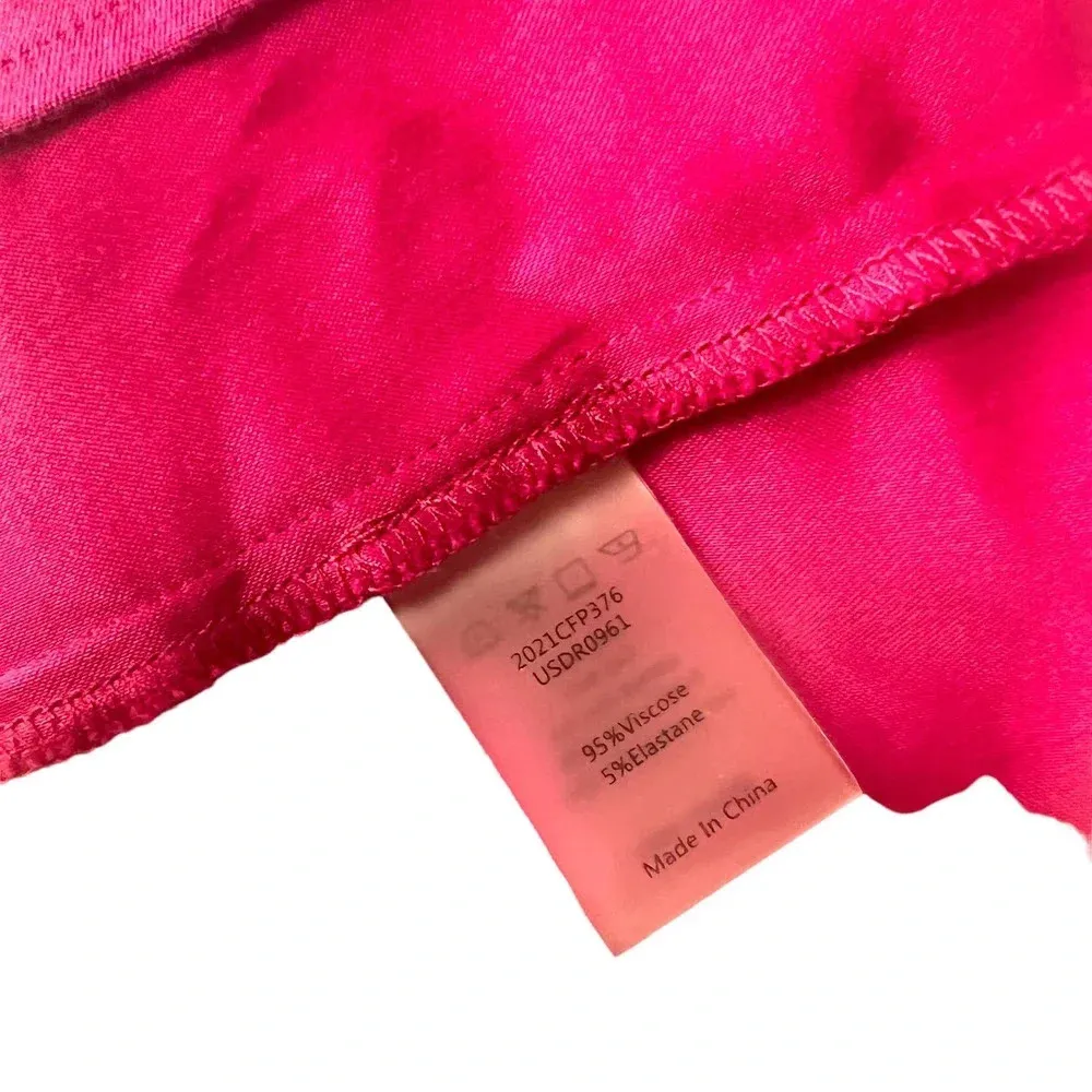 Universal Standard Luxe Anywhere Boxy Midi Pocket Dress Raspberry Size 2XS 6-8 - Image 12