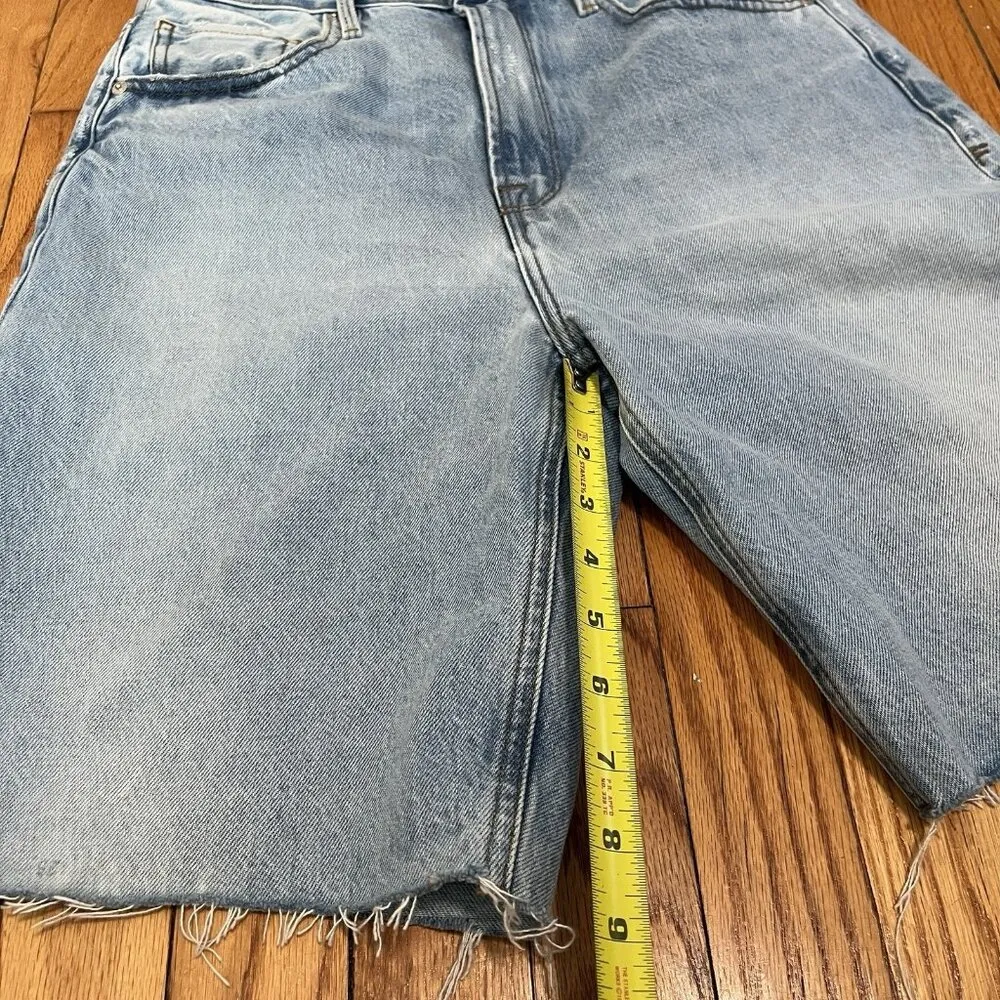 Frame High Rise Bermuda Raw After Jean Shorts in‎ Rossum 1 Year Size 24 - Image 7