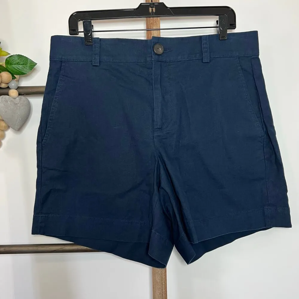 Vince‎ NWT Dark Navy Hemp Cotton Shorts Size 12 - Image 2