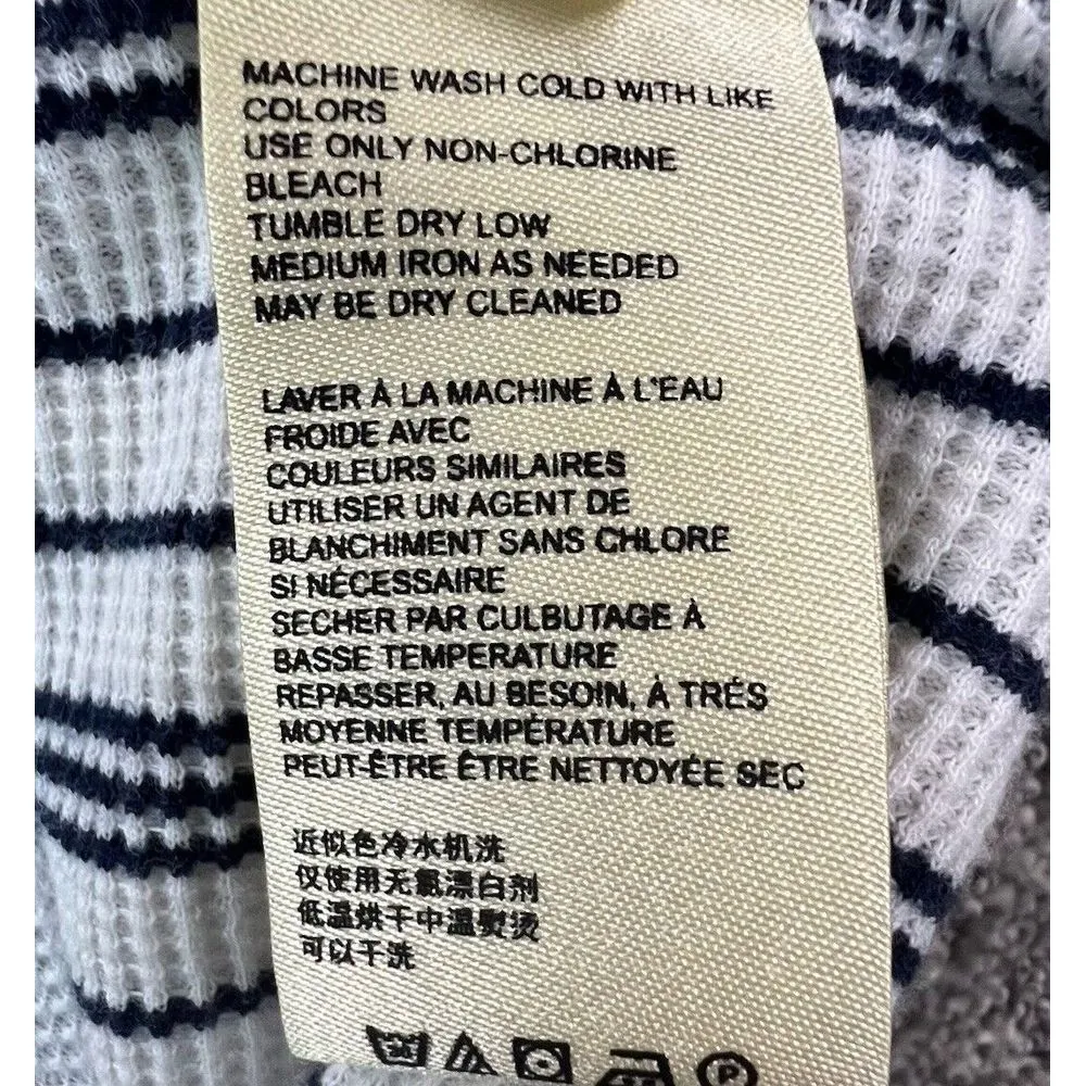 Maeve Anthropologie Womens Xsmall Long Sleeve 3 Button V-neck‎ Oversize Shirt - Image 6