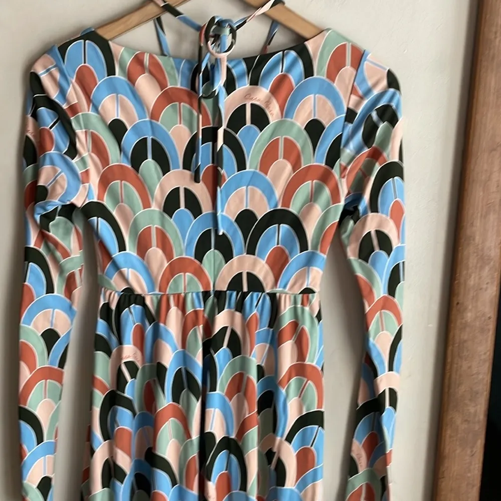 CARA CARA Loretta Dress Geo Dew Moss Size XXS - Image 12