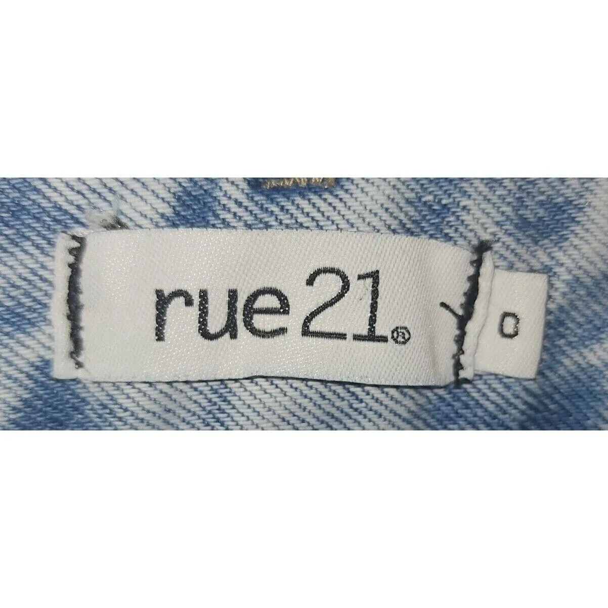 Rue 21 Distressed Jeans Acid Wash‎ Ripped Denim High Waist Casual Pants Size 0 Blue - Image 4