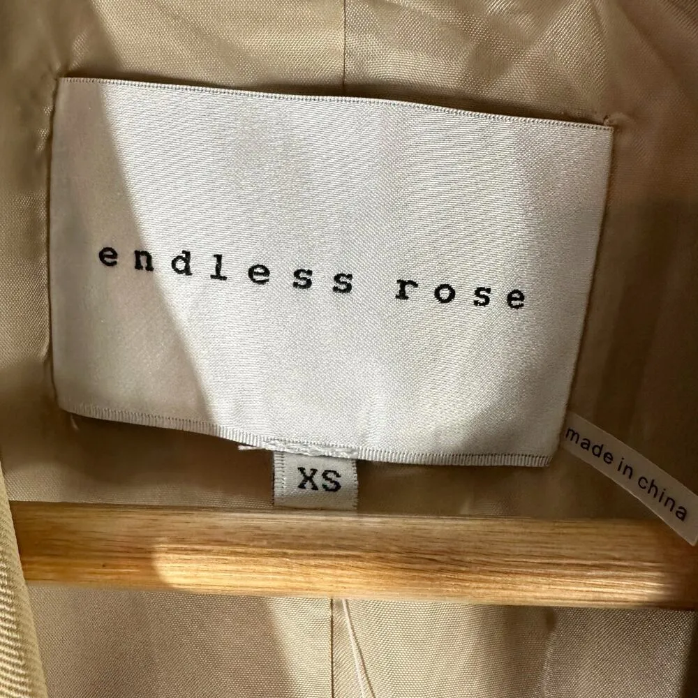 Endless Rose Buttery Two Button Career Business Casual Blazer Size XS - Image 3