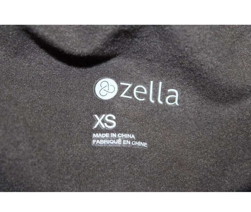 Womens Zella Run In Long Sleeve T-Shirt Gray Black Floral Crew Neck Top Size XS - Image 4