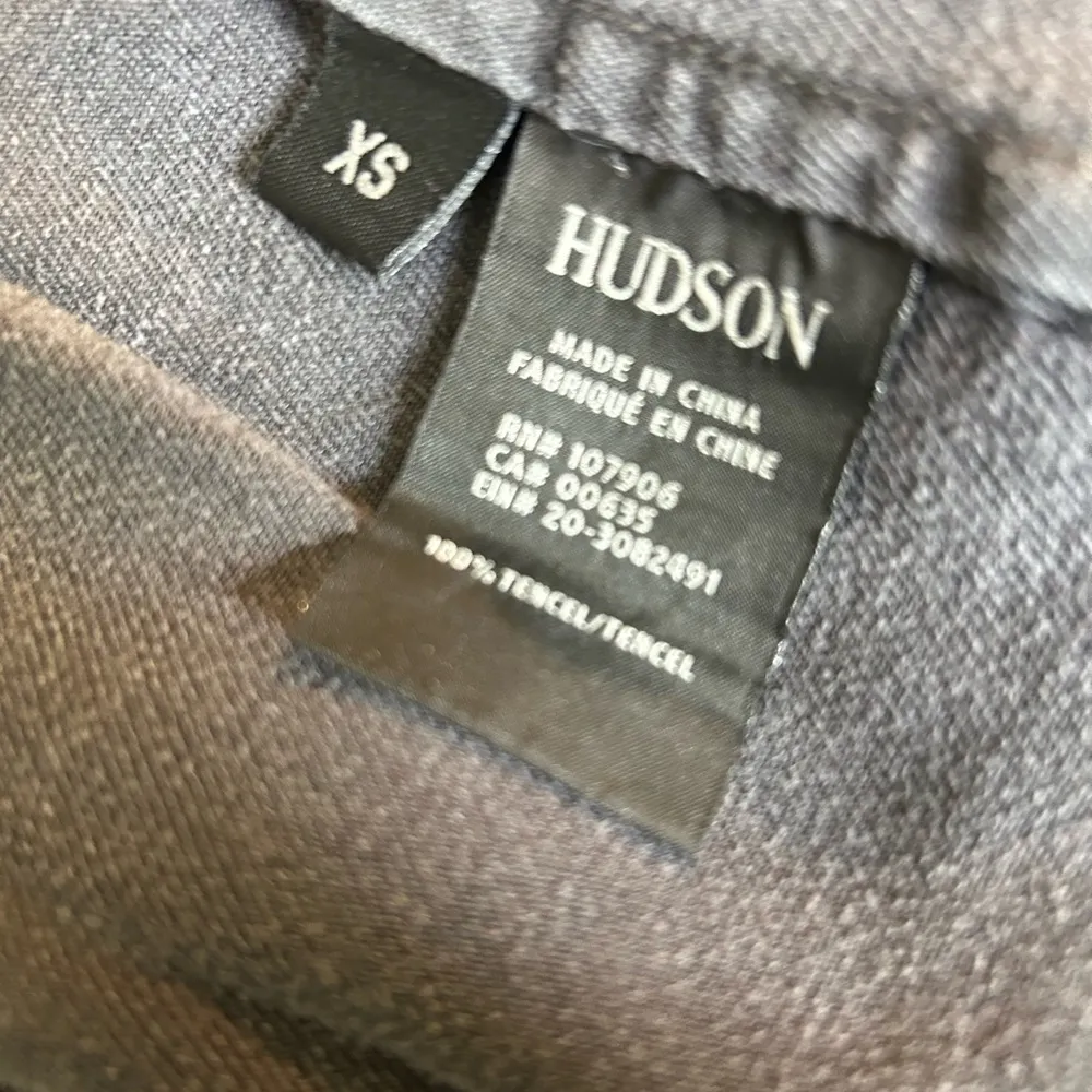 Hudson Womens Nova Varsity Jacket Eashed Black Full Zip Retro XS Oversized - Image 7