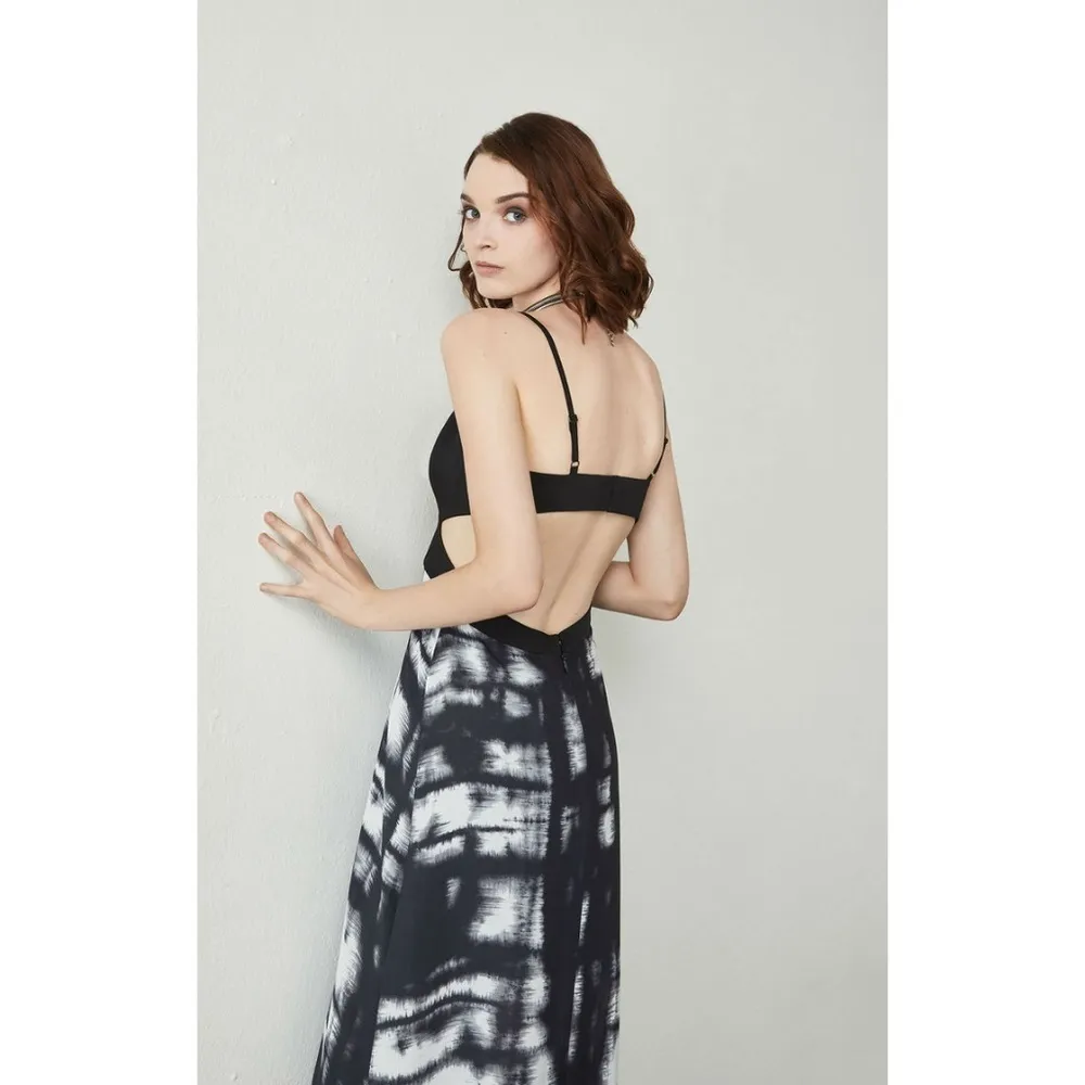 💕BCBGMAXAZRIA Bralette Cutout Tie-Dye Maxi Dress - Image 5