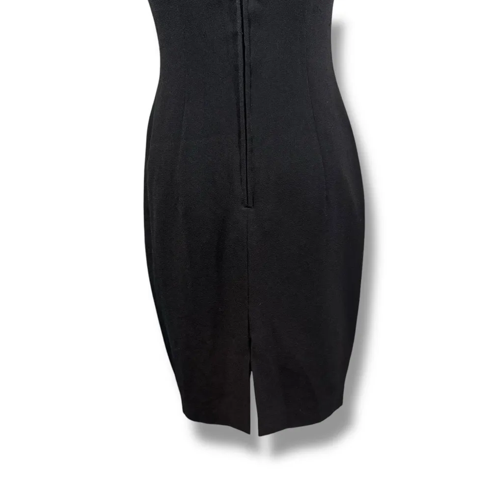 Vintage Black Corset Style Bodycon Strapless Dress Size 6 - Image 8