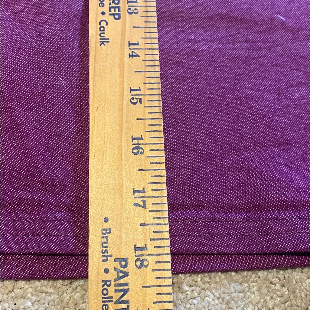 Prana Kara Stretchy Denim Mini Skirt w Pockets Purple Size 6 - Image 3