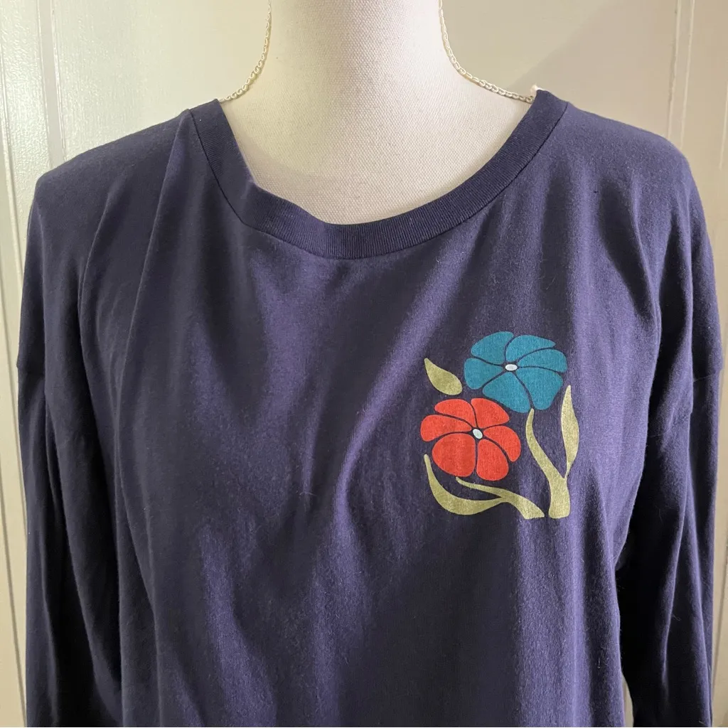 Girl Dangerous • NWT Good Seeds Long Sleeve Tee Shirt Blue Size M - Image 2