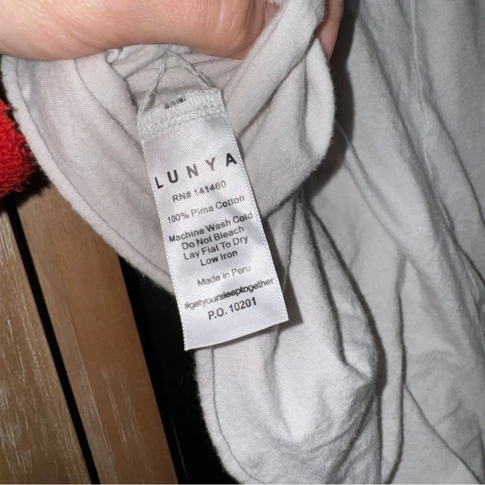 Lunya Pajamas Organic Pima Sleep Shorts beige greige mid rise lounge Tan - Image 6