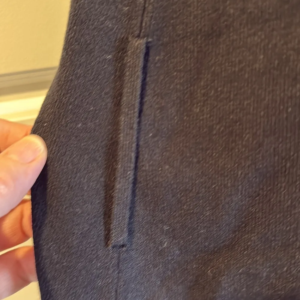 MM Lafleur The Linette Black Knit V-Neck Flaw No Belt Basic Size large - Image 5