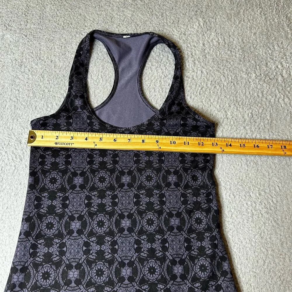 Lululemon Top Womens 4 Black Grape Mini Prisma Nightfall Cool Racerback Tank Top - Image 5