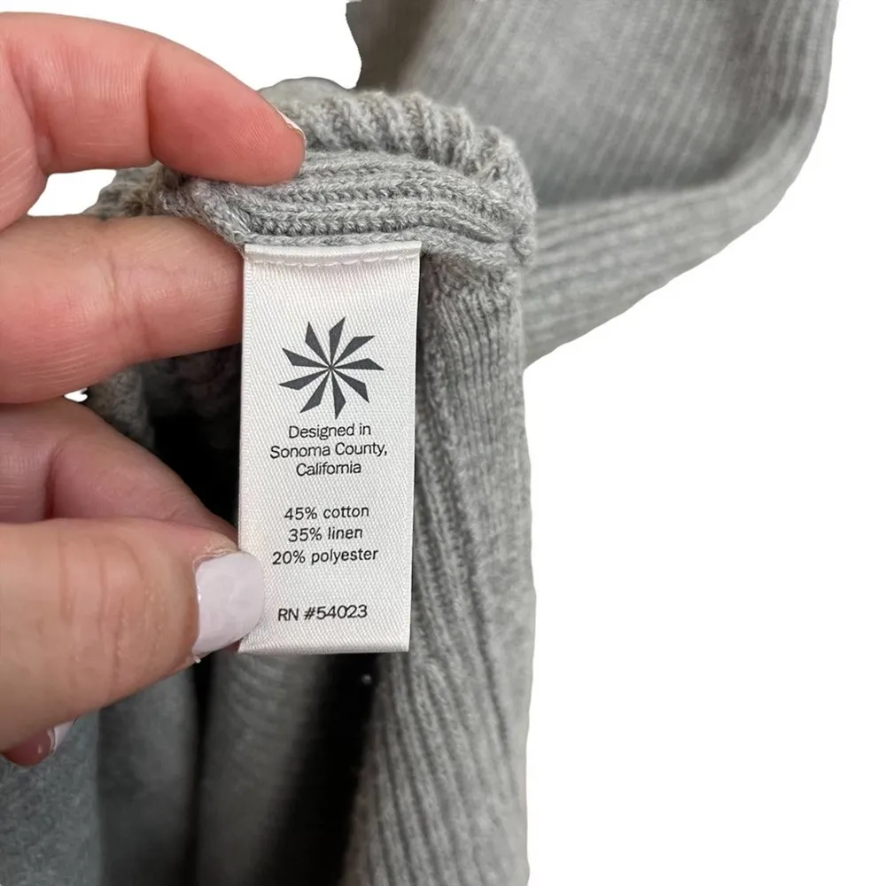 Athleta Gray Linen Blend Ribbed Tank Top - Image 7