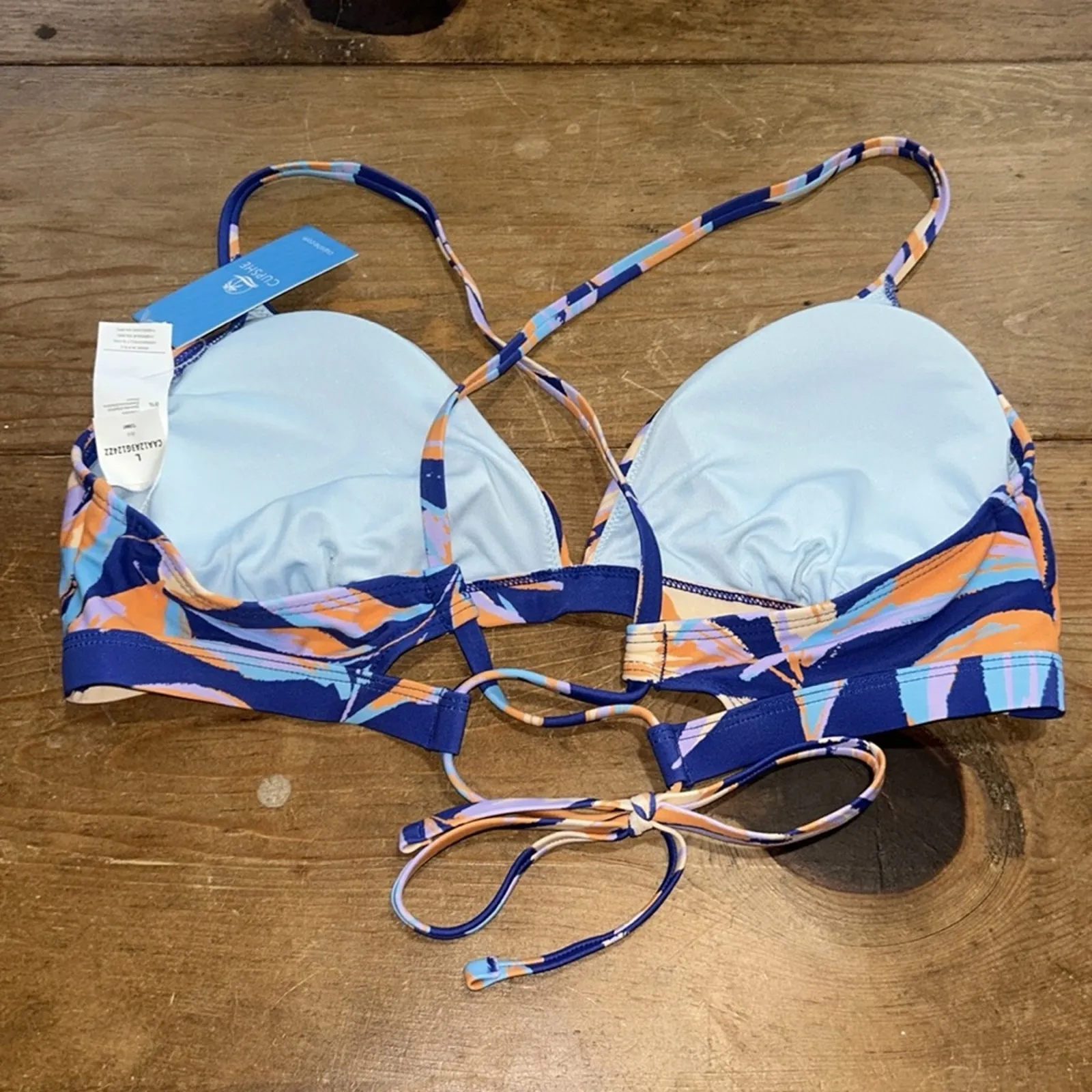 Woman’s Cupshe Release Happiness Tie Back Bikini Top - Image 5