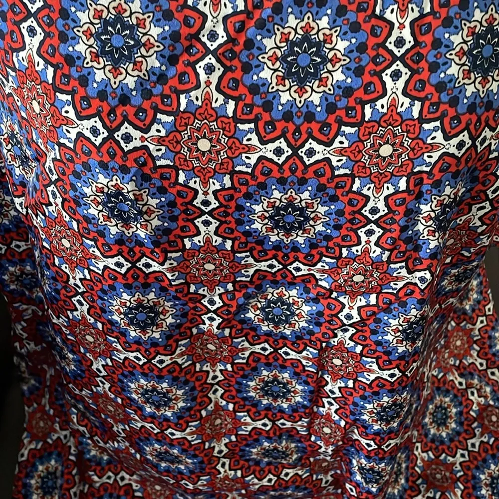 EVAN-PICONE Colorful Design Short Sleeve Blouse Size 16 - Image 2