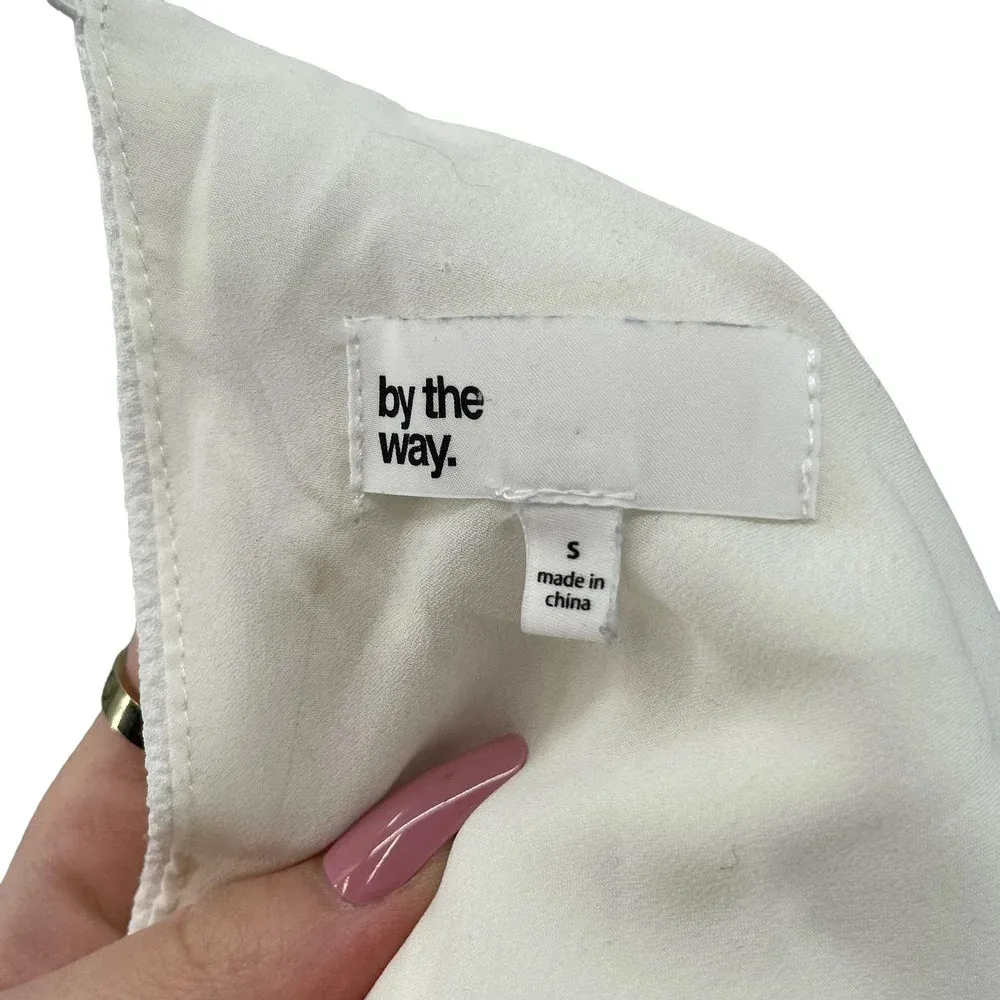 By The Way. Cheyenne Open Cut-Out Back‎ Short Sleeve Mini Dress Size Small - Image 10