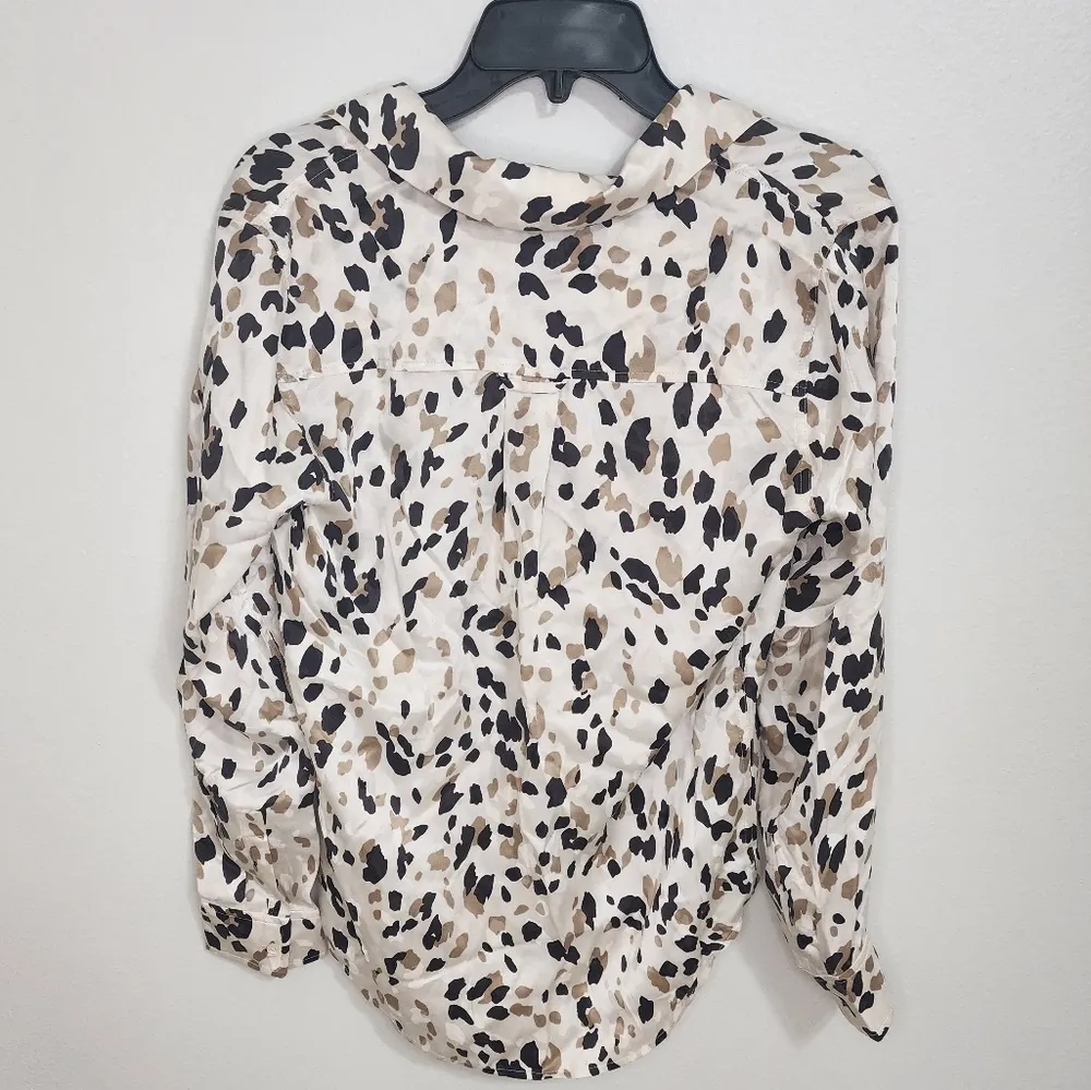 New NWT Rails rebel natural abstract silk top - Image 6