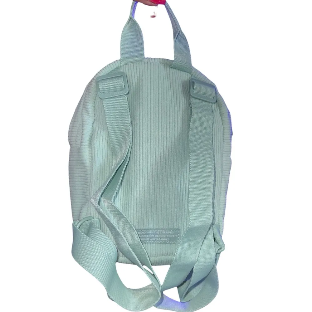 Adidas Green Corduroy Backpack with Adjustable Straps - Image 5