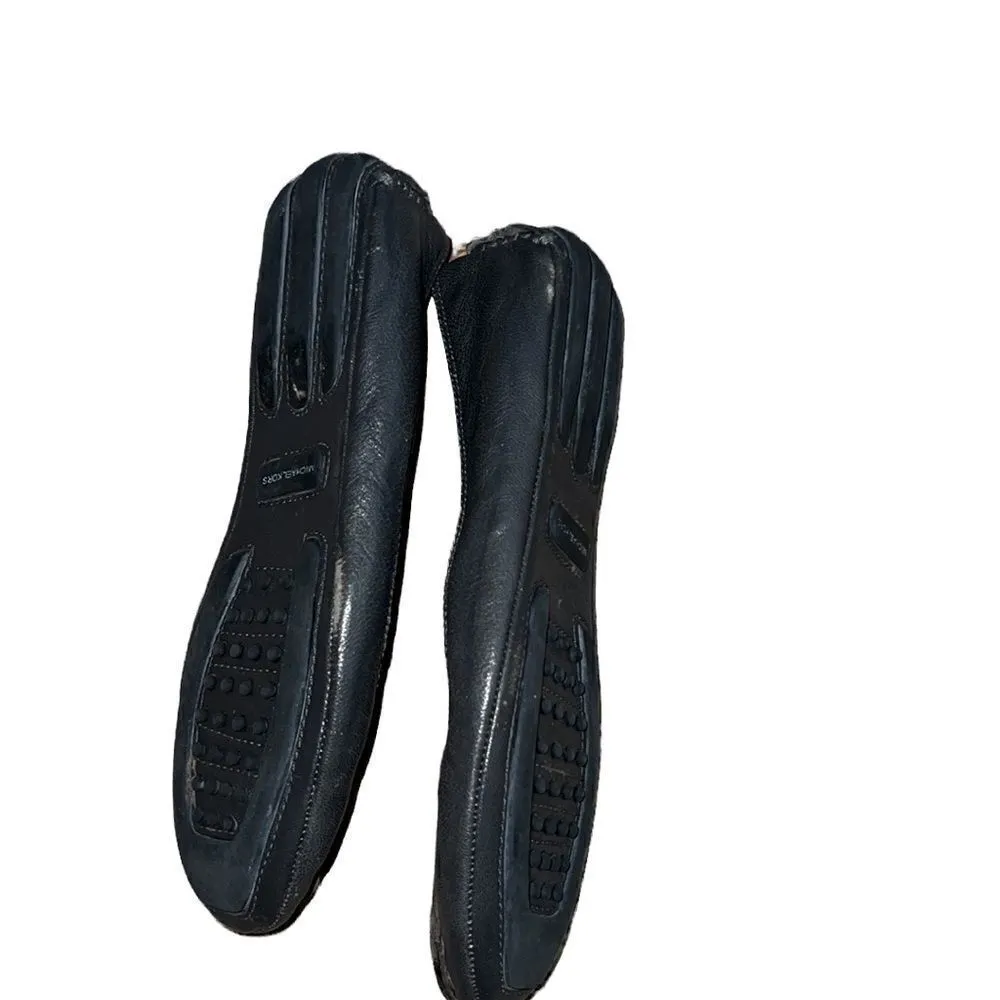 Michael Michael Kors Gray Leather Flat Shoes Size 6 M - Image 4