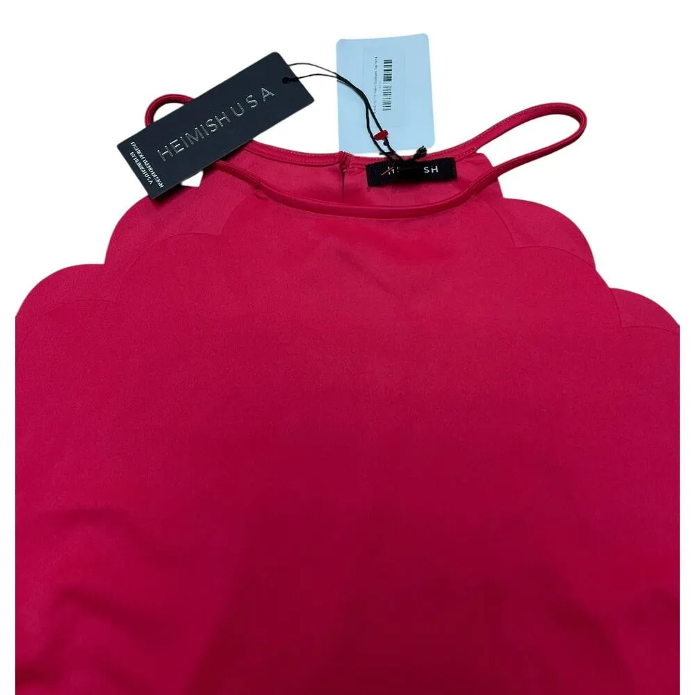 Heimish Scalloped Coral Pink Tank 2XL Size XXL - Image 5