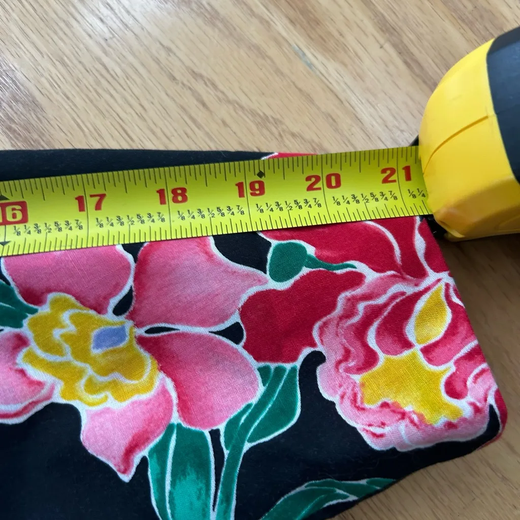 Vintage Barboglio Cristina Jan Vibrant Floral Hawaiian Cotton Dress Size 6 Black - Image 12