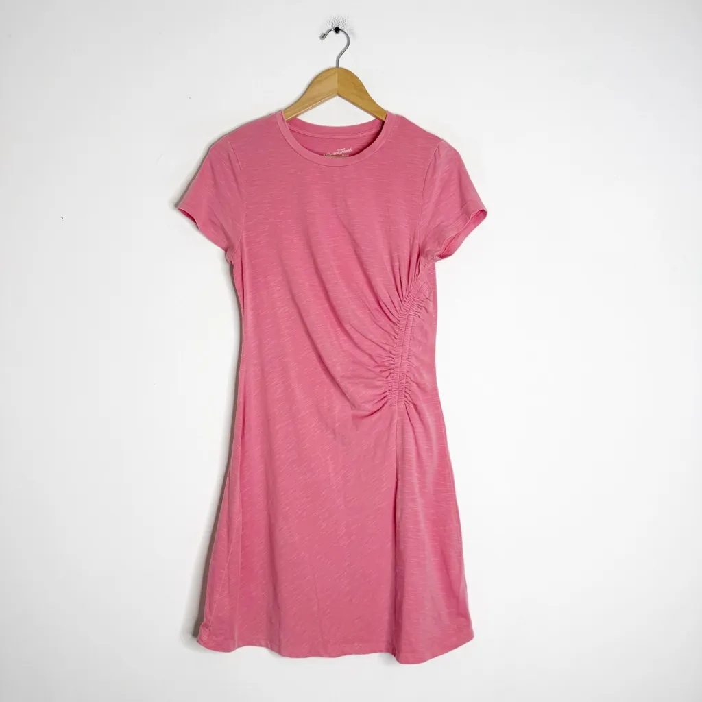 Universal Thread Pink Ruched T-Shirt Dress Size Small - Image 3