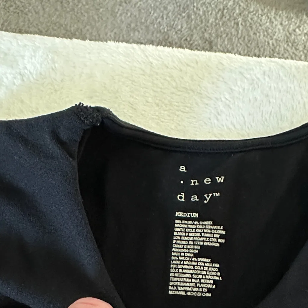 A New Day Black Long Sleeve Bodysuit - Image 2