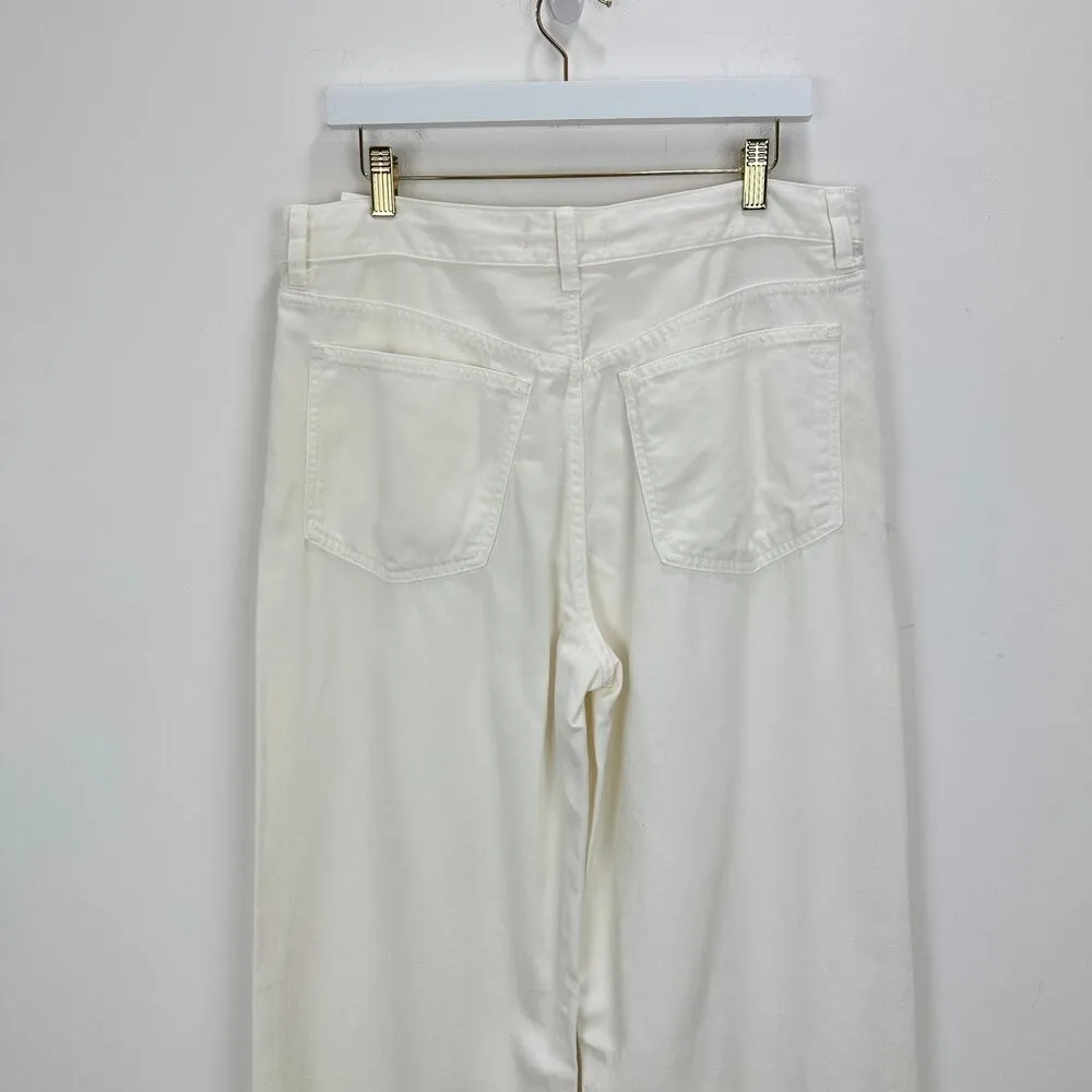 Madewell Low Slung Baggy Jean Airy Denim Vintage Canvas White Relaxed US 29 NWT - Image 16