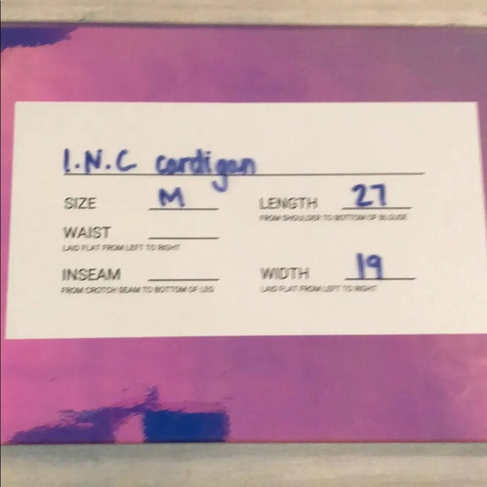 INC EUC cardigan with built in camisole - Image 3